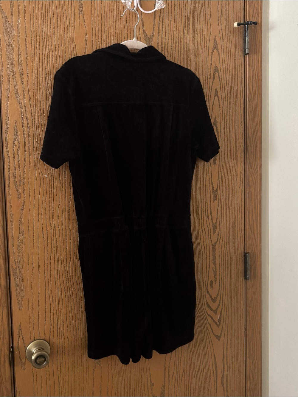 Monrow Terry Cloth Romper size Large Black NWT - Picture 4 of 5